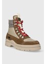 Usnjeni čevlji Filling Pieces Mountain Boot Quartz moški, rjava barva, 63333361933