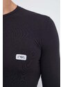 Majica z dolgimi rokavi lounge Emporio Armani Underwear črna barva