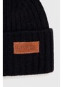 Kapa s primesjo volne Lauren Ralph Lauren črna barva
