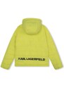 Otroška dvostranska jakna Karl Lagerfeld zelena barva