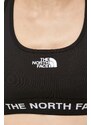 Športni modrček The North Face Tech črna barva