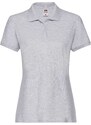 Grey Polo Fruit of the Loom Women's T-shirt