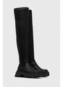 Elegantni škornji Steve Madden Outsource ženski, črna barva, SM11002706