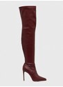 Elegantni škornji Steve Madden Keandra ženski, bordo barva, SM11002678