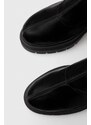 Elegantni škornji HUGO Kris ženski, črna barva, 50509843