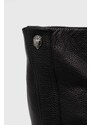 Usnjeni elegantni škornji Kurt Geiger London Hackney Biker ženski, črna barva, 547000109