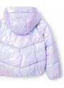 Otroška jakna Desigual 23WGEW01 PADDED SHORT OVERCOAT roza barva