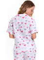 GATE Ženska pižama srajca s srčki