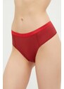 Komplet modrček in tangice Calvin Klein Underwear rdeča barva
