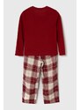 Otroška pižama Abercrombie & Fitch rdeča barva