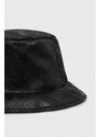 Dvostranski klobuk Guess črna barva