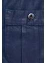 Jeans jakna G-Star Raw ženska, mornarsko modra barva