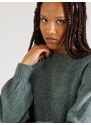 ABOUT YOU Pletena obleka 'Branka' večbarvno zelena
