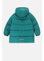 Otroška jakna Coccodrillo turkizna barva
