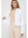 Jeans jakna Guess ženska, bela barva