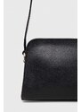 Usnjena torbica Furla črna barva