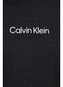 Bombažna obleka Calvin Klein črna barva