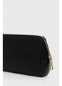 Usnjena kozmetična torbica Furla 2-pack črna barva