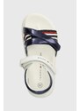 Otroški sandali Tommy Hilfiger mornarsko modra barva