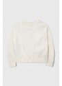 Otroški pulover Emporio Armani bela barva