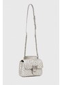 Usnjena torbica Pinko srebrna barva