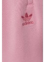 Otroški spodnji del trenirke adidas Originals roza barva