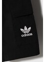 Otroške kratke hlače adidas Originals črna barva