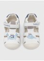 Otroški usnjeni sandali Biomecanics bela barva