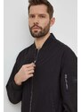 Bomber jakna Calvin Klein moški, črna barva