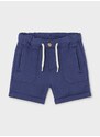 Bombažne kratke hlače za dojenčke Mayoral mornarsko modra barva