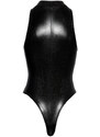 Noir - telo z vzorcem kačje kože (črno)