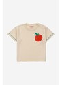 Otroška bombažna majica Bobo Choses bež barva