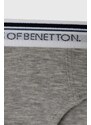 Otroške spodnjice United Colors of Benetton 2-pack siva barva
