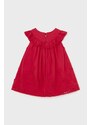 Otroška bombažna obleka Mayoral rdeča barva