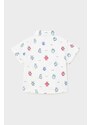 Bombažna srajca za dojenčka Mayoral bela barva