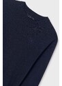 Otroški bombažen pulover Mayoral mornarsko modra barva