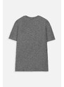 Otroška kratka majica Coccodrillo siva barva
