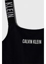 Enodelne otroške kopalke Calvin Klein Jeans črna barva