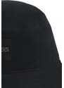 Otroški bombažni klobuk BOSS črna barva