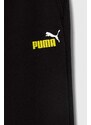 Otroške hlače Puma črna barva