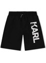Otroške kopalne kratke hlače Karl Lagerfeld črna barva