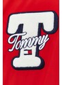 Bomber jakna Tommy Jeans moški, rdeča barva
