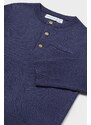 Bombažni pulover za dojenčke Mayoral mornarsko modra barva