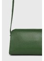 Usnjena torbica Furla zelena barva