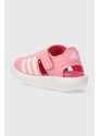 Otroški čevlji za vodo adidas WATER SANDAL I roza barva