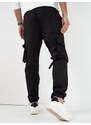 Dstreet Moderne cargo črne jogger hlače