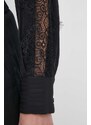 Srajca Sisley ženska, črna barva