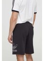Bombažne kratke hlače adidas Originals Adicolor Outline Trefoil črna barva, IU2370