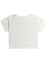 Otroška bombažna kratka majica Roxy SWIMMININTHESTA bela barva