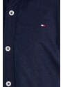Bombažna srajca Tommy Hilfiger črna barva